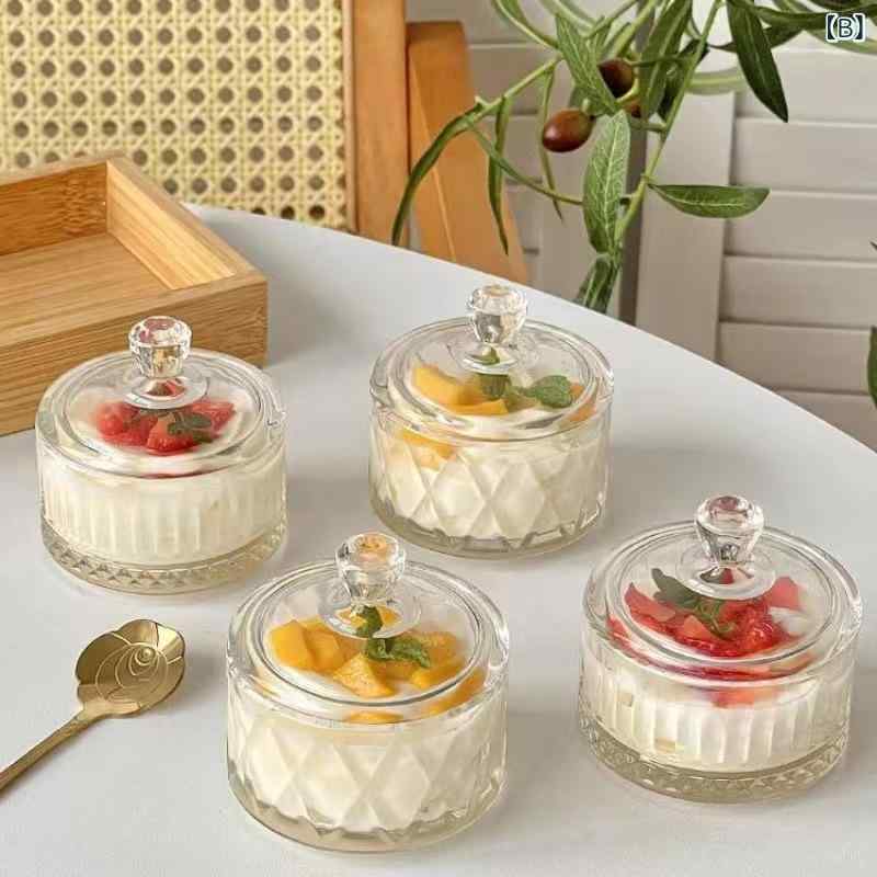 ガラス キャンディポット 蓋付き 多段 クリス...の紹介画像3