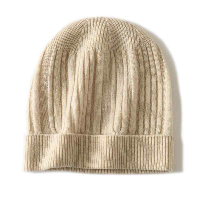 Knit Hat - 帽子 レディース 秋冬 カシミア 柔らか 耳あて 付き ニット ビーニー 暖か キャップ カジュアル 日常使い ファッション 防寒 ソフト モコモコ スタイル