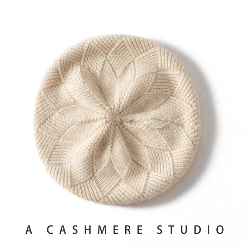 ベレー帽 レディース 秋冬 カシミア 保暖 快適 ファッション レジャー 英国風 百搭 スタイリッシュ 暖..