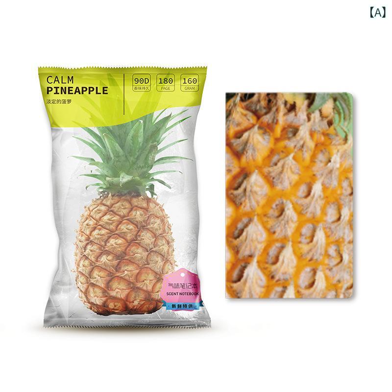 手帳 クリエイティブノート 高級感 メモ帳 果物香り 心情シンボル カラフル 文芸デザイン 日常使い ス..