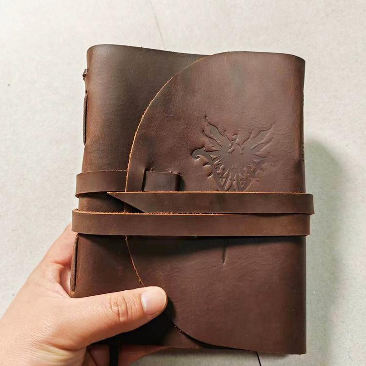 手帳 A5 本革 ノート 牛革 レトロ 欧州風 クレイジーホースレザー ヴィンテージ 手書き スケジュール メモ帳 高級感 耐久性 ビジネス 学生用