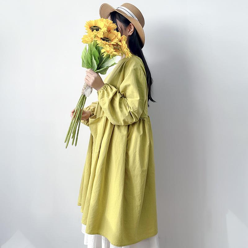 ・タイプ: 有袖・用途: 防汚・素材: コットン100%・サイズ: 均一・スタイル: エレガント・パターン: 無地・カラー: ベージュ,ピーチ,ピンク,イエロー,グリーン・対象: 成人