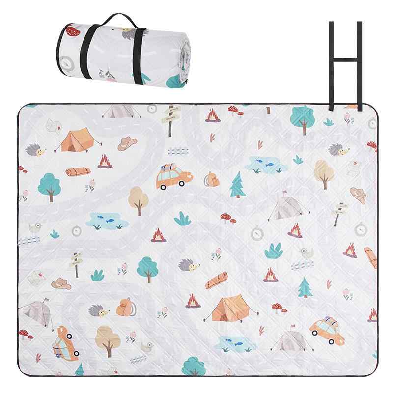 ピクニックマット 屋外防潮 キャンプ用 野炊シート 郊遊草地敷物 加厚テントマット 超音波加工 アウトドア敷きパッド 芝生保護 防水加工 折りたたみ可能 家族旅行 公園レジャー 耐久性向上 快適クッション 軽量持ち運び 多用途グラウンドシート