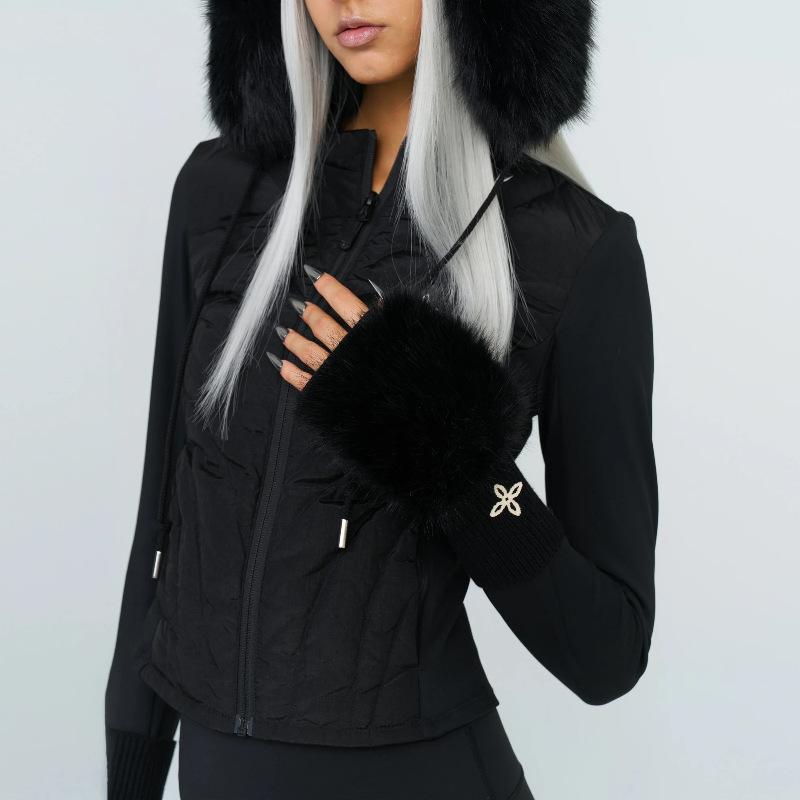 秋冬 手袋 男女兼用 指なし ニット 保暖 ふわふわ 雪だるま モチーフ アームカバー 軽量 吸湿速乾 再生..