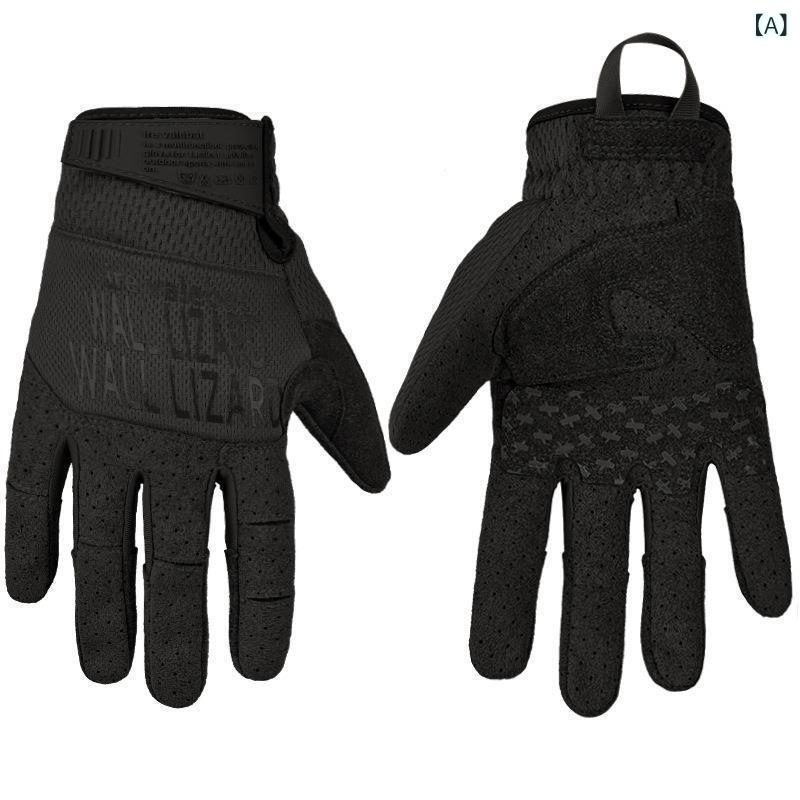 手袋 男女兼用 アウトドア 防紫外線 サイクリング 春夏 通気性 五本指 タッチスクリーン対応 滑り止め ..