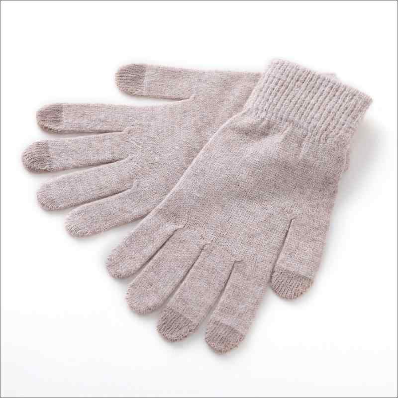 手袋 男女 秋冬 純羊毛 ニットグローブ 五本指 保暖 防寒 アウトドア 学生 通学 暖か手袋 単色 ファッ..