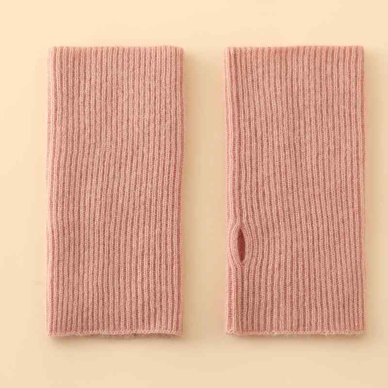 秋冬 学生用 半指手袋 羊毛 ニット 暖か アームカバー 書き物 保暖 毛糸 半袖 護腕 韓風 ニットウェア ..