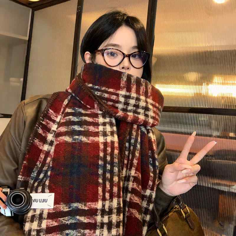 ・編み方: 横編み・機能: 保暖・スタイル: 中長・色: 赤, カーキ, 黒, ピンク, ミスティブルー, 紫緑・サイズ: 180×60cm・素材: イミテーションキャッシュメア・主素材: ポリエステル 71-80%