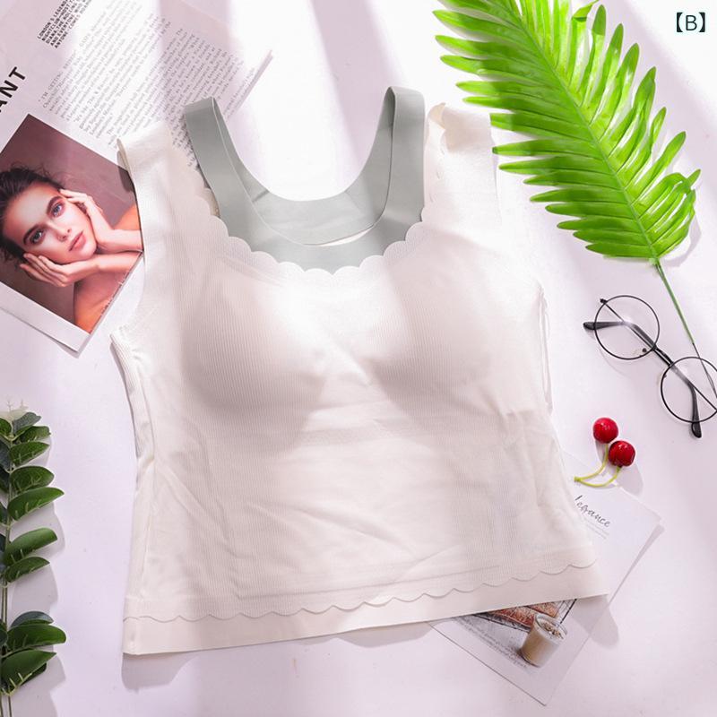 インナー レディース 保暖 ノースリーブ ショート丈 固定カップ 寄せ上げ ベースレイヤー スリム 万能 秋冬 接触冷感 吸湿速乾 軽量 高級感 綿素材 切り替えデザイン かわいい ヒョウ柄