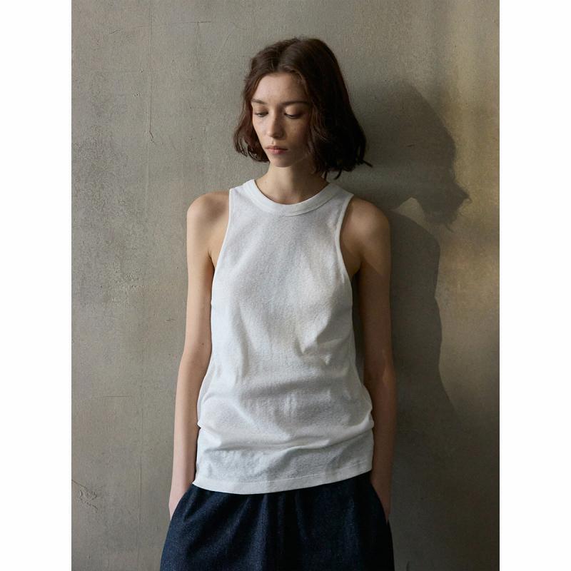 レディース タンクトップ インナー 綿 ベーシック 通勤 雪花模様 肌触り 質感 百搭 トップス キャミソ..