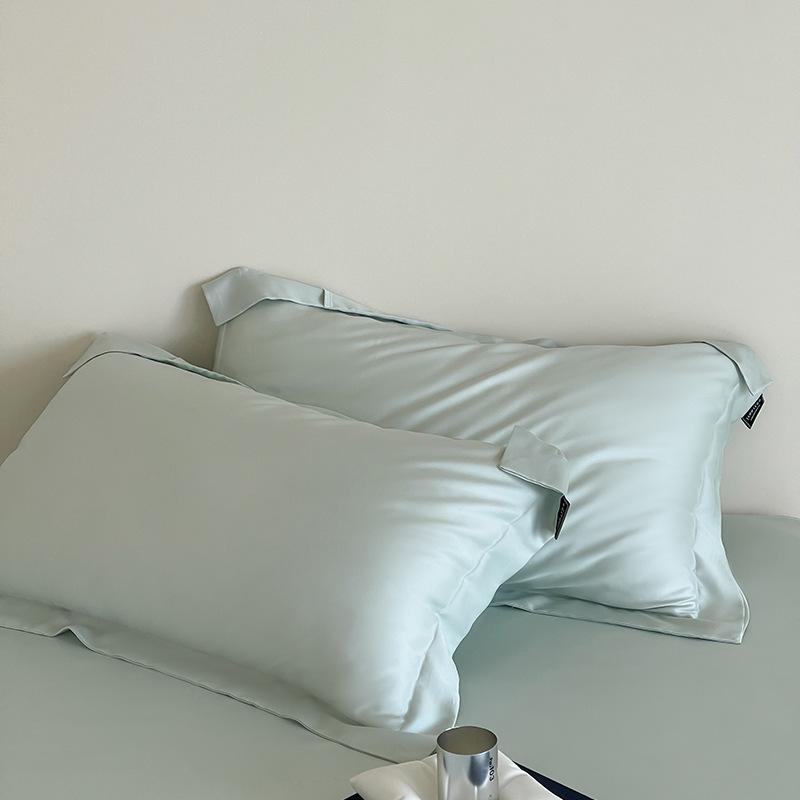 枕カバー 男女兼用 春夏 接触冷感 高級感 再生繊維 レイヨン 天絲 吸湿速乾 軽量 通気性 細番手 無地 シングルサイズ ソフトタッチ 滑らか肌触り 快眠 寝室用