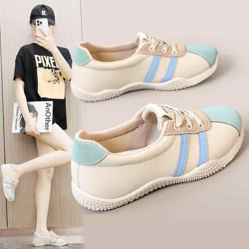 レディース 春夏 スニーカー 透気性 薄底 インソール 運動靴 カジュアルシューズ シンプル 百搭 休闲 ..