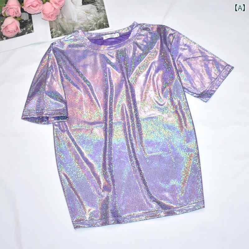 Tシャツ レディース 薄手 ゆったり 短袖 光...の紹介画像2