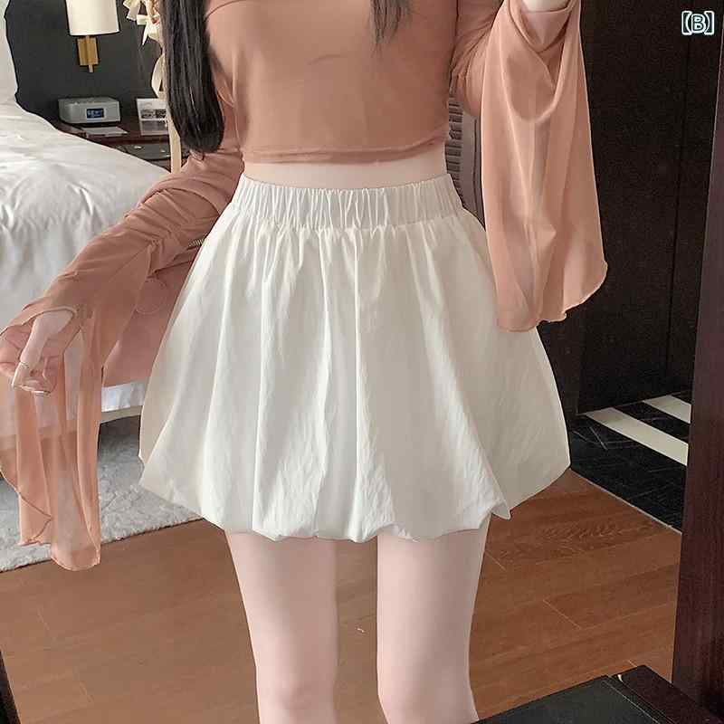 くらしのセロネのスカート レディース 春夏 バレエ風 花柄 ハイウエスト スリム Aライン フレア ランタン ミディ｜アングル3