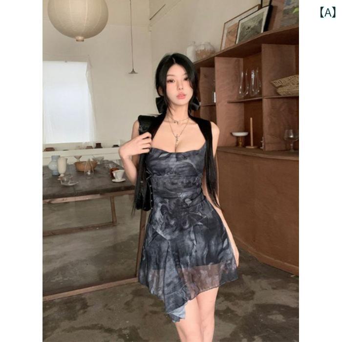 ワンピース レディース 春夏 吊り帯 スリム ...の紹介画像2