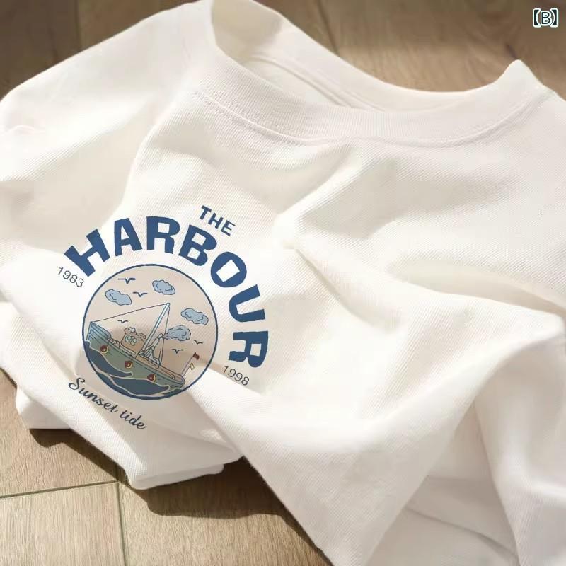 Tシャツ レディース 春夏 綿 短袖 美式 レ...の紹介画像3