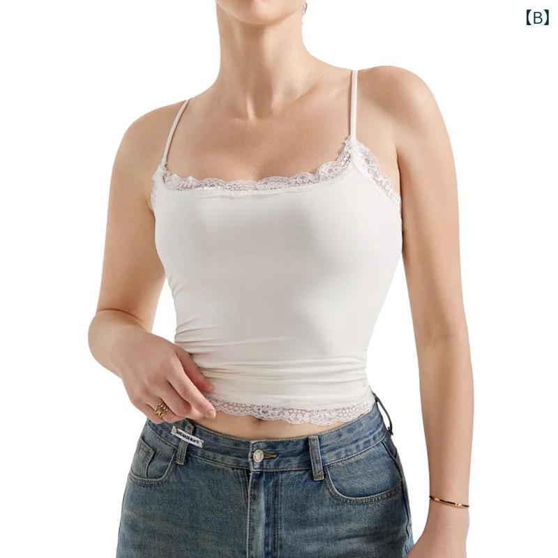 キャミソール レディース 春夏 一文字領 レー...の紹介画像3