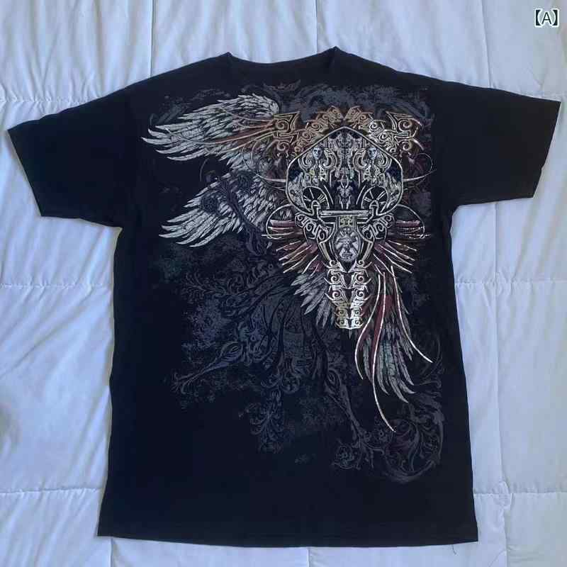 Tシャツ メンズ 春夏 欧米風 ストリートファ...の紹介画像2