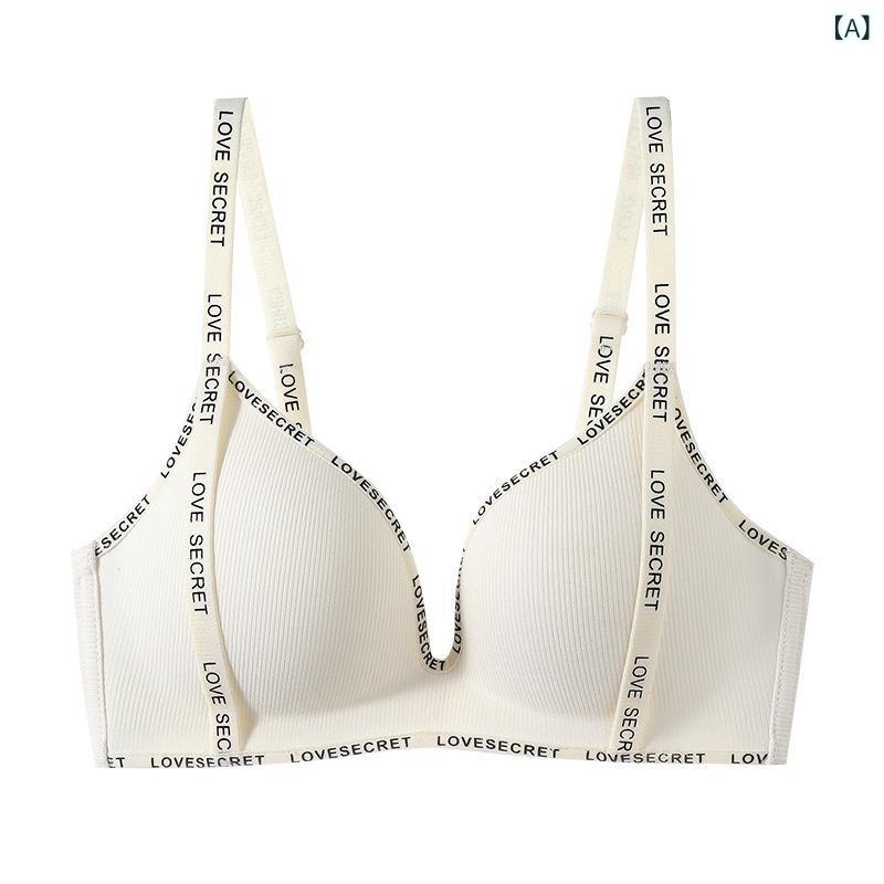 ブラジャー レディース ノンワイヤー シームレス プッシュアップ 小胸用 バストアップ 脇肉収集 下垂防..