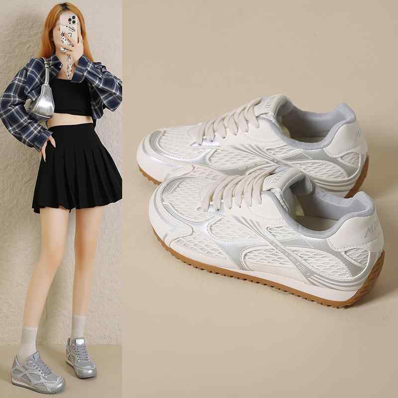 春夏 レディース カジュアルスニーカー 軽量 通気性 インソールヒール 通勤 シューズ トレンド ファッ..