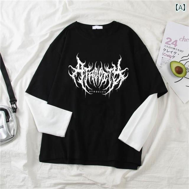Tシャツ レディース 春夏 長袖 ゆったり フ...の紹介画像2