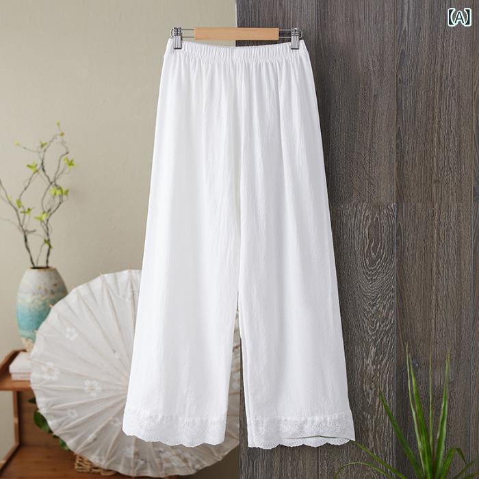 ルームパンツ レディース ワイドレッグ ゆった...の紹介画像2