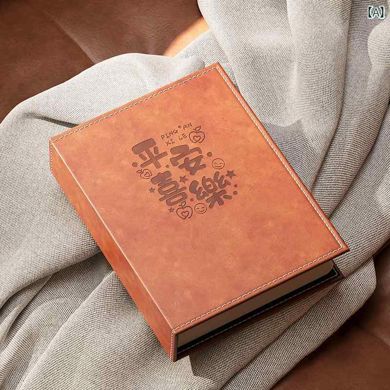 写真アルバム ベビー 家族用 革カバー 大容量 挿頁式 収納型 フォトブック 記念冊 日常記録 思い出保存 ポケット式 コンパクトサイズ