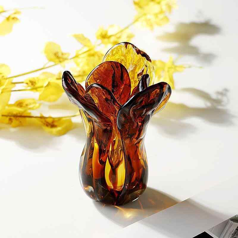 ・素材: ガラス・表面加工: 研磨・加工: ハンドメイド・サイズ: グリーン白菜,アンバー白菜,アンバーキノコ小号,アンバーキノコ大