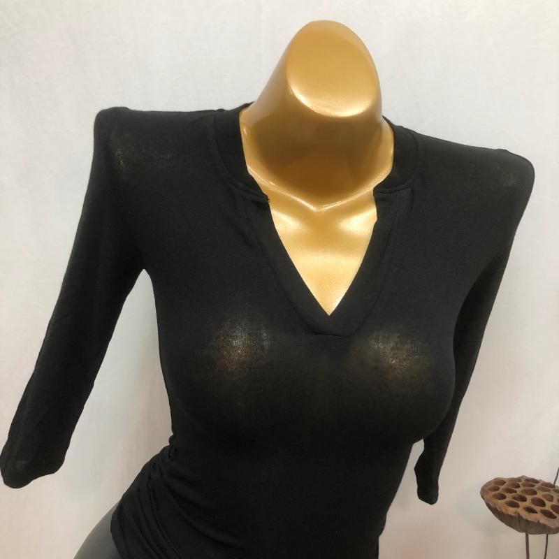 インナーTシャツ レディース セクシー 半開き襟 微透け 韓国風 インスタ映え トップス レイヤード カジュアル デイリー 春夏 かわいい デザイン