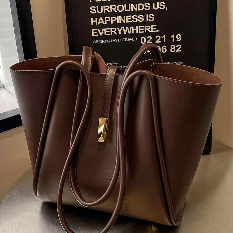 ・カラー: ブラック,ブラウン,ホワイト・素材: ポリエステル・タイプ: トートバッグ・サイズ: XL・装飾: ステッチ・裏地: PU・開閉: マグネット