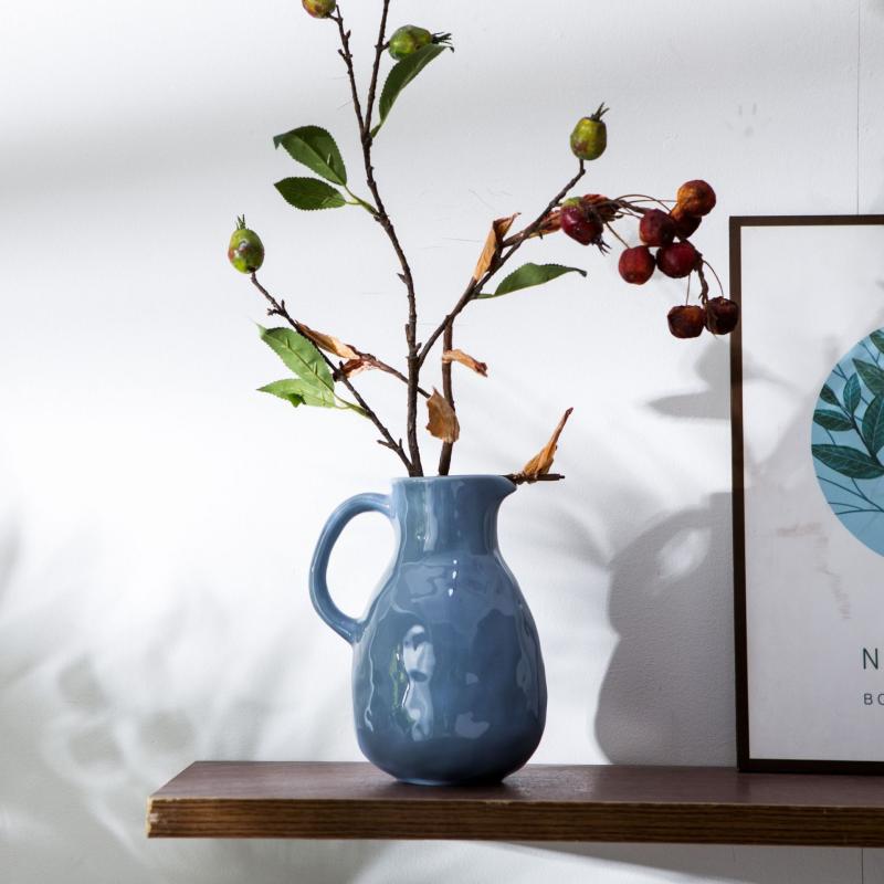 陶器 花瓶 リビング インテリア 飾り クリエイティブ 置物 アート フラワーベース ホームデコレーショ..