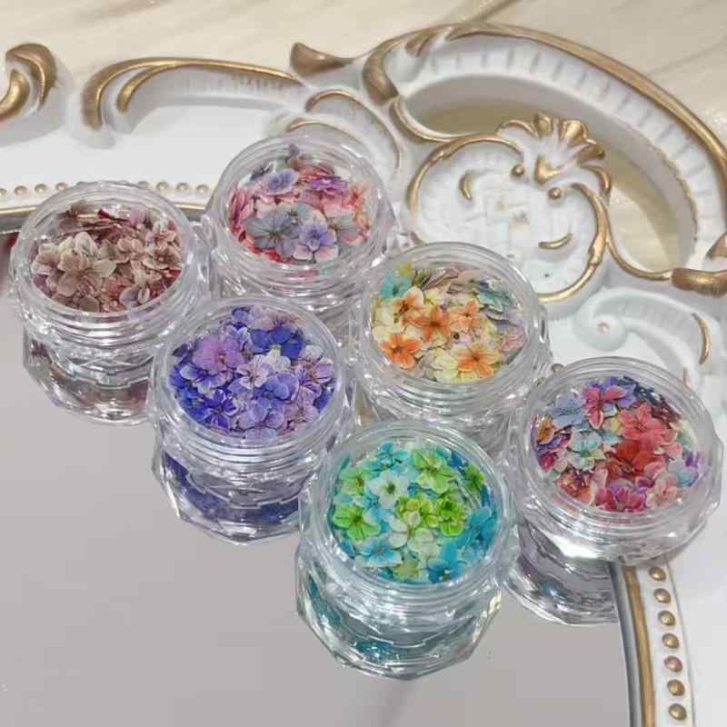 ネイル花材 風 小花柄 ドライフラワー 押花 DIY フラワーアート 材料 カラフル アクセサリー 指甲パー..
