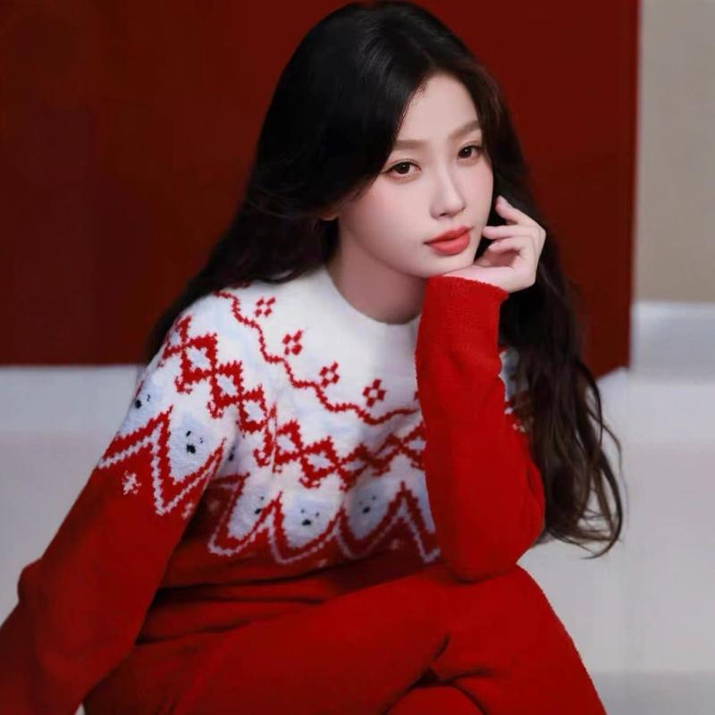 パジャマ レディース 秋冬 フレンチ レトロ フリース 厚手 片面ベルベット 赤 ルームウェア セット 暖か ホームファッション 寝間着 女性用 快適 インテリア コーディネート 日常使い ゆったり デザイン ソフト素材 吸湿 速乾 機能性 高 寝具 関