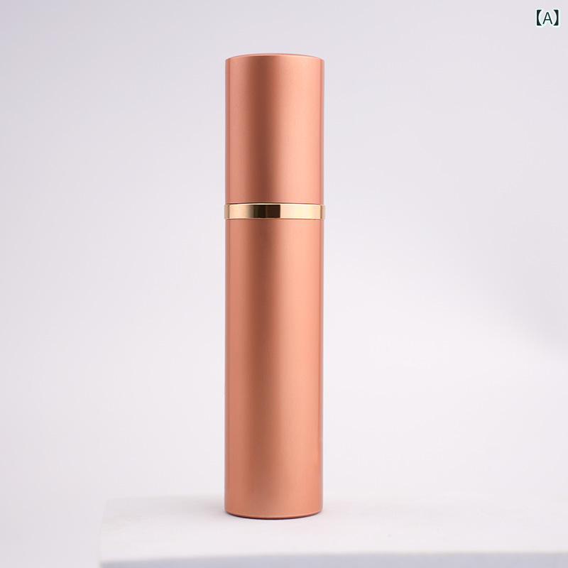 スプレーボトル 香水用 10ml 空瓶 按圧式 噴霧瓶 底面充填 旅行用 携帯 化粧品 分装瓶 ポータブル コンパクト ミスト フレグランス リフィル プッシュ式 celone-10176168 くらしのセロネ サンプル画像2