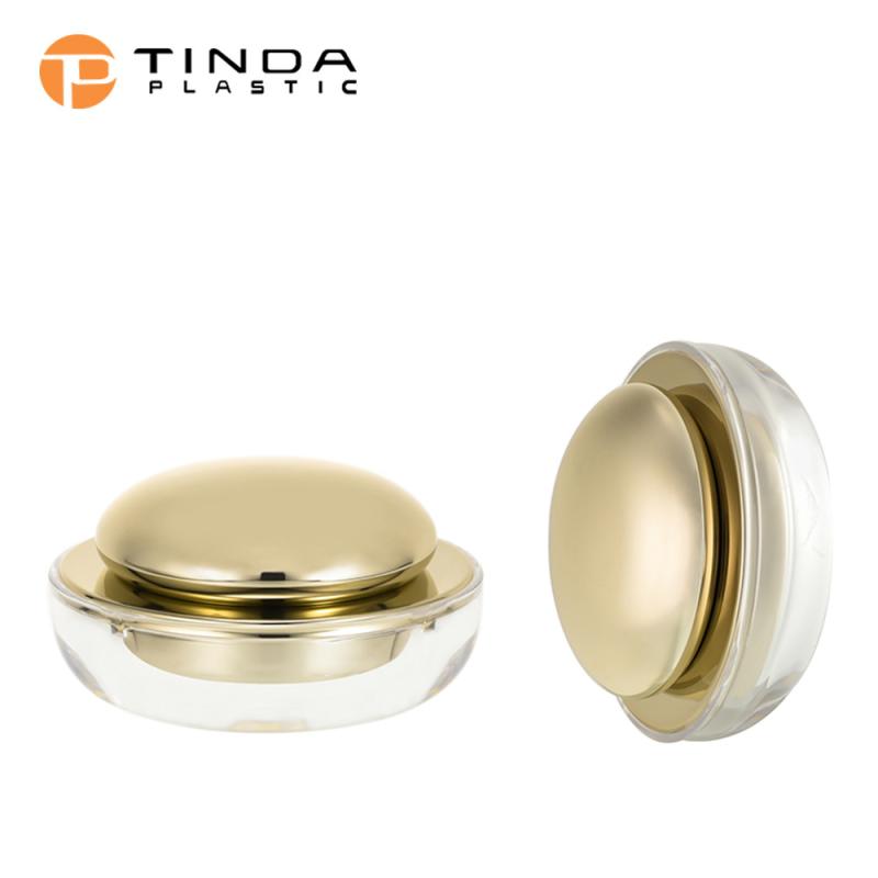 化粧品瓶 スキンケア 金色 アクリル 30g 眼霜 クリーム容器 高級感 分装瓶 面霜パック 護膚品 包材 膏..