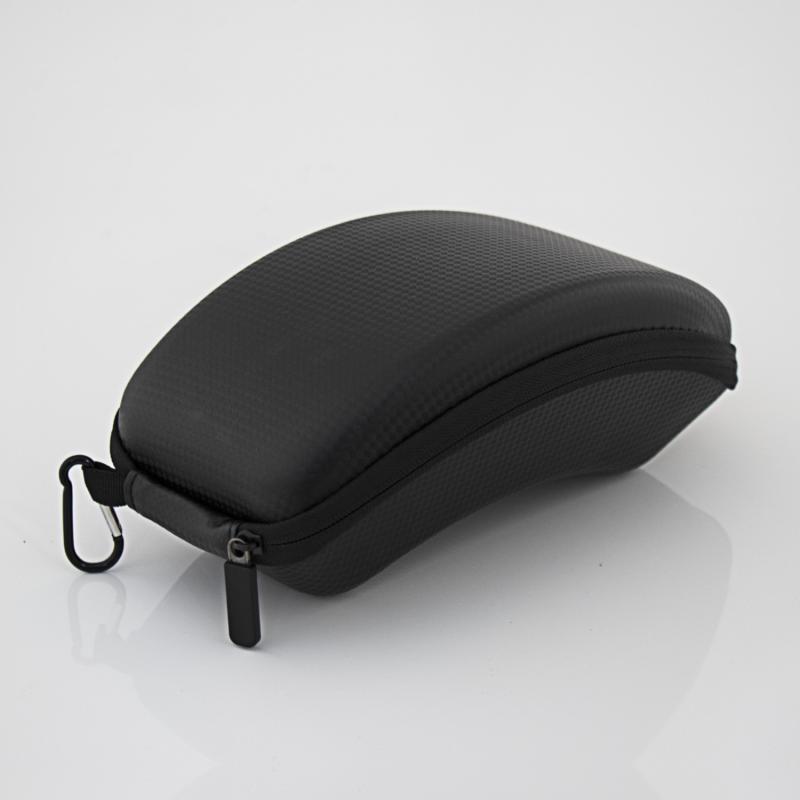 スキーゴーグルケース 男女兼用 耐圧 防塵 防砂 携帯式 ハンガー付き ブラック 秋冬 アウトドア スキー用品 保護ケース 収納ボックス