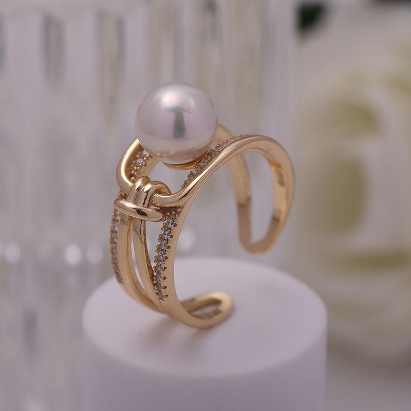 レディース ハンドメイド DIY 指輪 パーツ S925 純銀 調整可能 リング 空ト パール アクセサリー ジュエリー ベース ファッション 気質 エレガント スタイリッシュ 精工 加工 配飾品