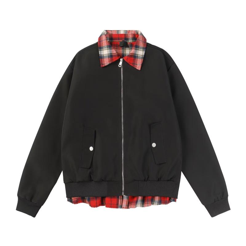 ジャケット 男女兼用 アメリカン レトロ ツイード風 ラペル 高級感 INS風 デザイン 上着 コート