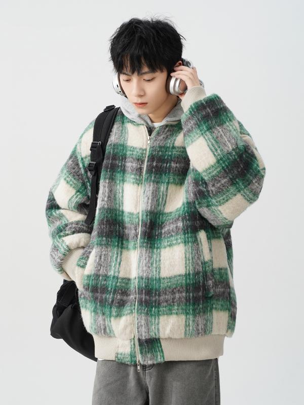 野球ジャケット メンズ 秋冬 アメリカン レトロ ウール混コットン ルーズ 切り替えカラー 暖か 男女兼..