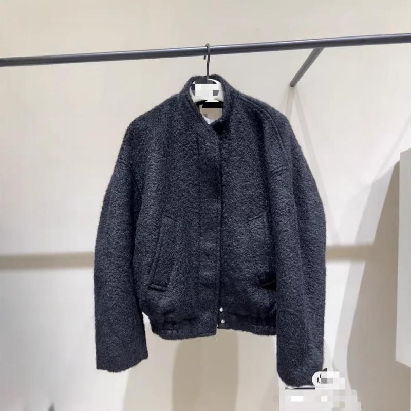 ジャケット 男女兼用 秋冬 ショート丈 モヘア ワーク 野球風 コート 軽量 吸湿速乾