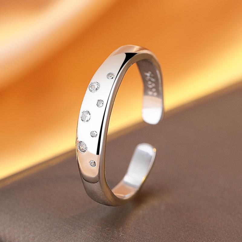 指輪 レディース 中国風 満天星 モチーフ ユニーク デザイン シンプル ミニマル 高級感 開口 微細 ジル..