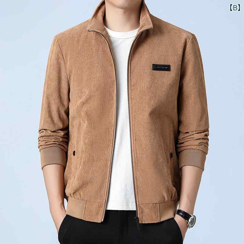 ジャケット メンズ ワーク カジュアル 野球 フライト パイロット スタイル 単色 ベーシック コーディネート アウター ウェア ストリート ファッション デイリー ユース