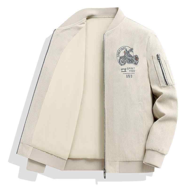 ジャケット メンズ コーデュロイ ゆったり 大きめ 春秋 野球 スタイル カジュアル 外套 休闲 宽松 加肥..