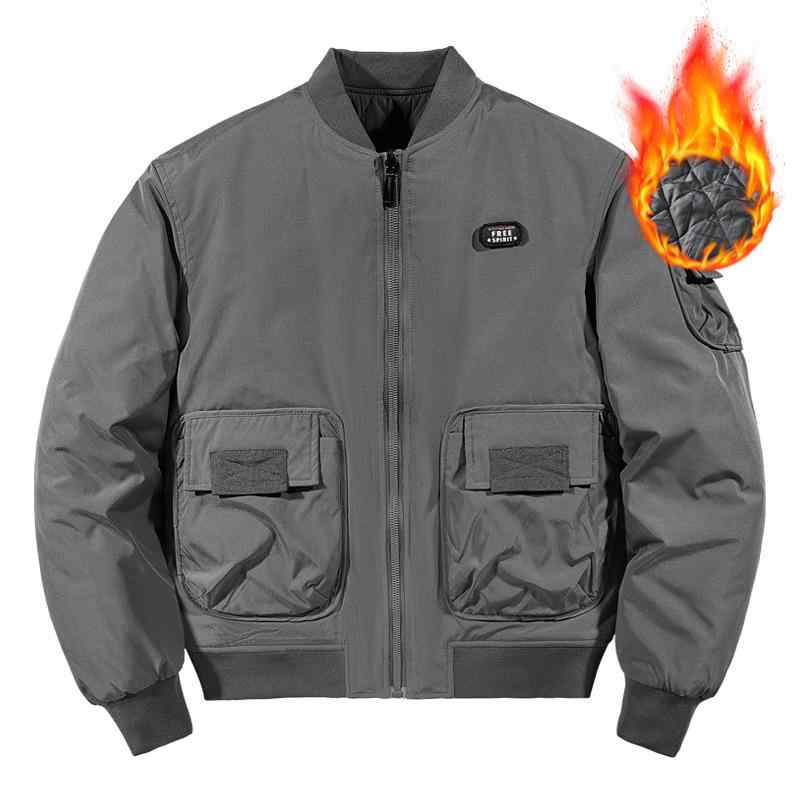 メンズ ジャケット 秋冬 リバーシブル カジュアル アウター 野球 スタイル ワークウェア 休闲 外套 美..