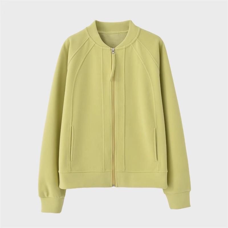 カーディガン 男女兼用 ベースボール 開襟 スウェット ジャケット アウター 韓国風 無地 シンプル カジ..