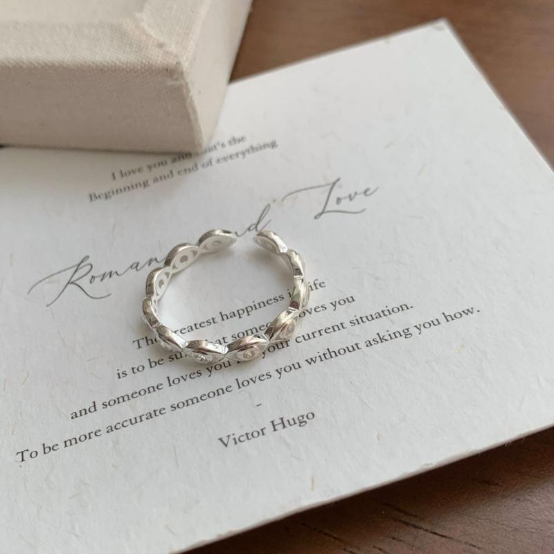 指輪 レディース 人魚の涙モチーフ 韓国風 個性的 ニッチ デザイン 高級感 レトロ スタックリング 925..