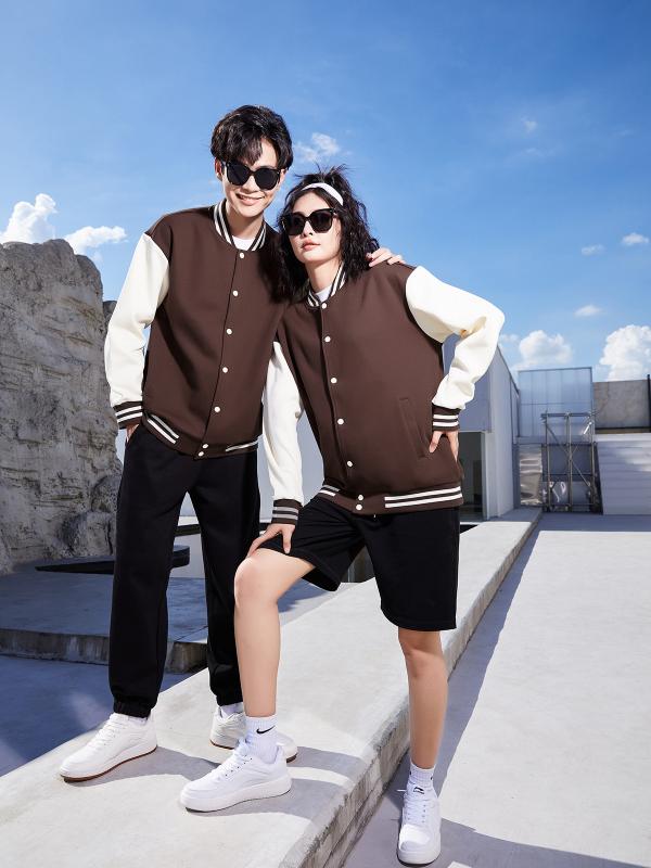 ジャケット 男女兼用 ルーズ カジュアル 学院風 ジェンダーレス 野球服 上着 プレッピー ストリート ユ..