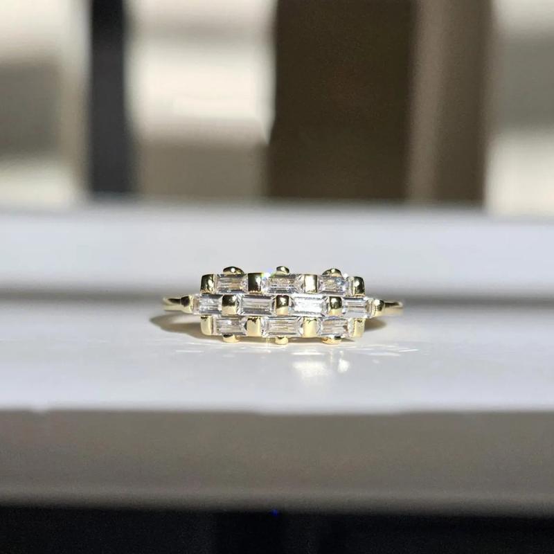 指輪 レディース シンプル インフルエンサー ジルコニア 輝く 純銀 ゴールド 小指用 欧米風 アクセサリ..