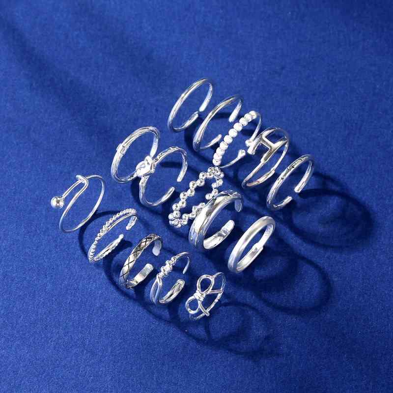 指輪 レディース かわいい 開口 純銀 インフルエンサー デザイン 明るい銀色 アクセサリー ユニーク 装..