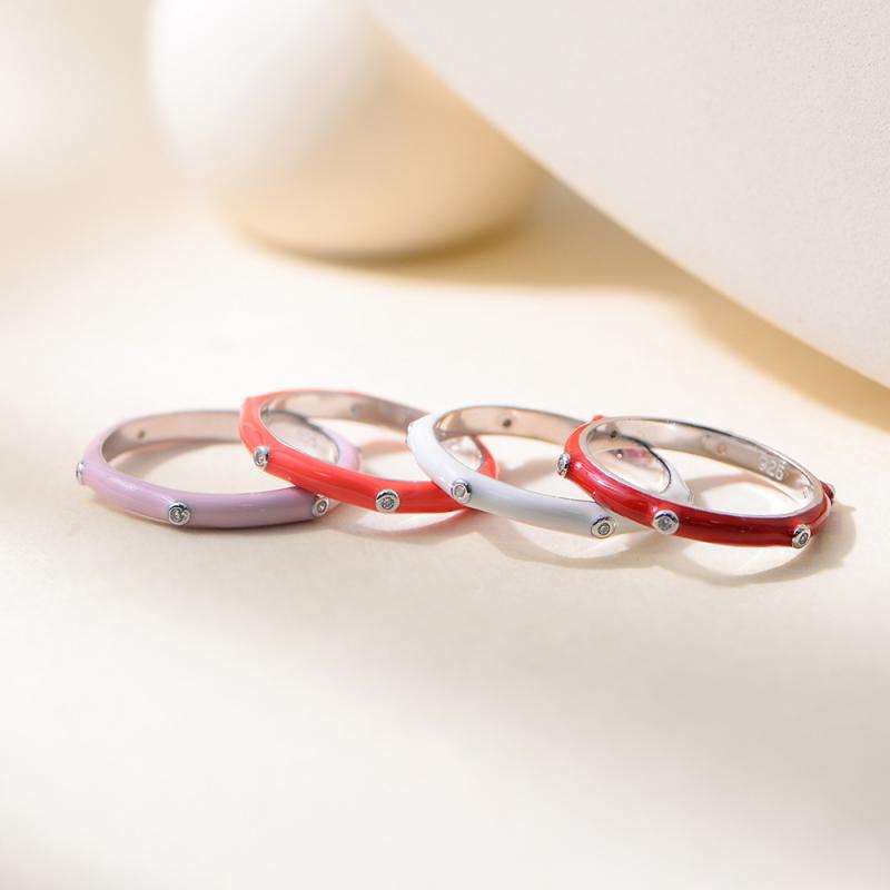 指輪 レディース 925 シルバー ジルコニア カラーレジン ドロップ シンプル ファッション モダン ハン..